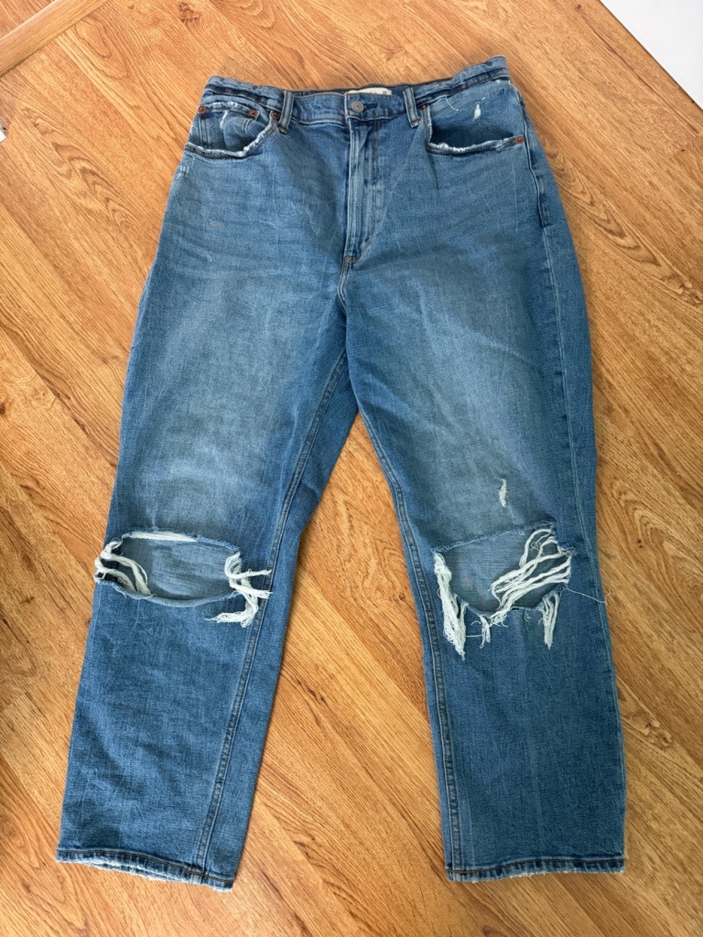Abercrombie ankle straight ultra high rise 29/8 curve love
